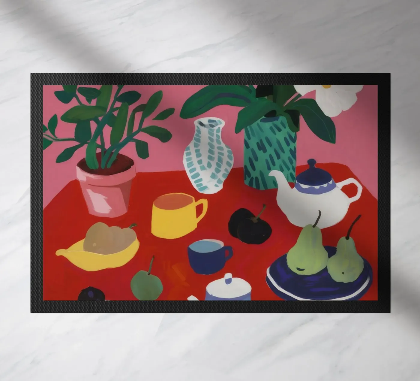 Tea Time Tranquility Fußmatte von Haven Mirage