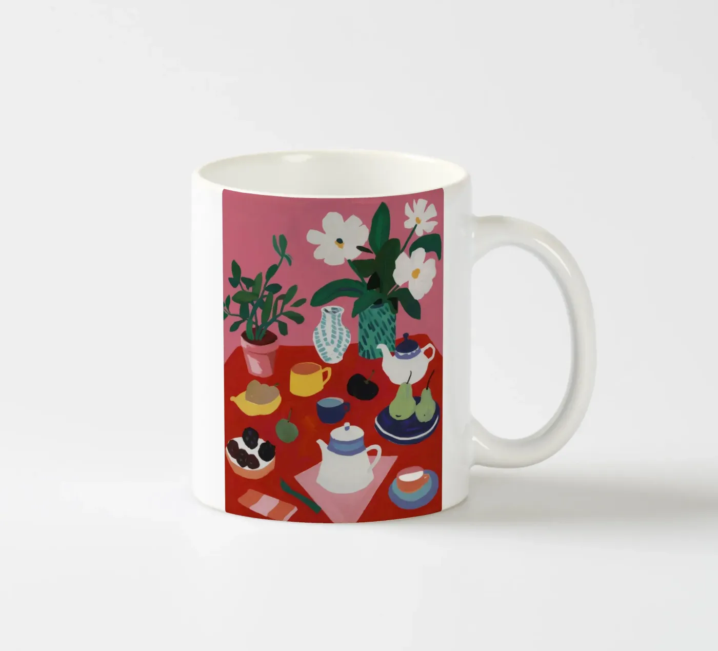 Tea Time Tranquility ceramic mug by Haven Mirage