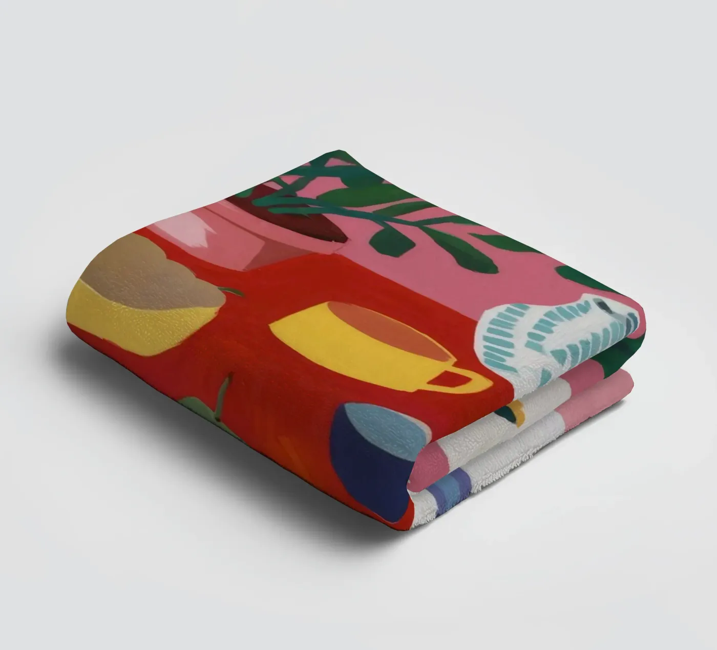 Tea Time Tranquility towel by Haven Mirage