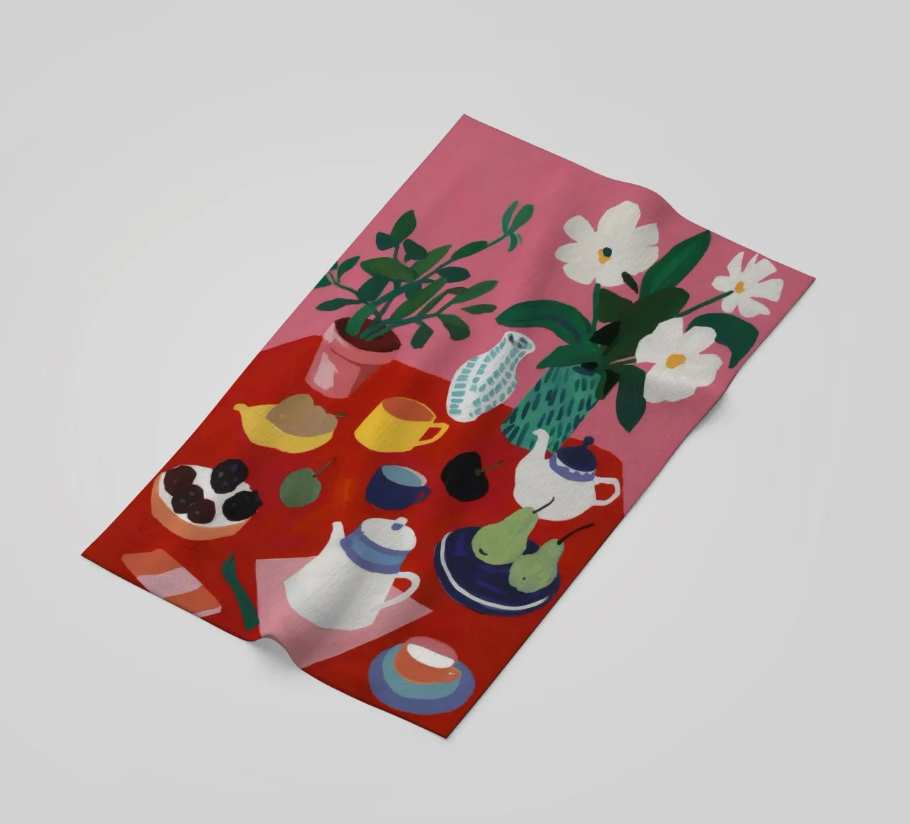 Tranquillità all'ora del tè telo mare da Haven Mirage