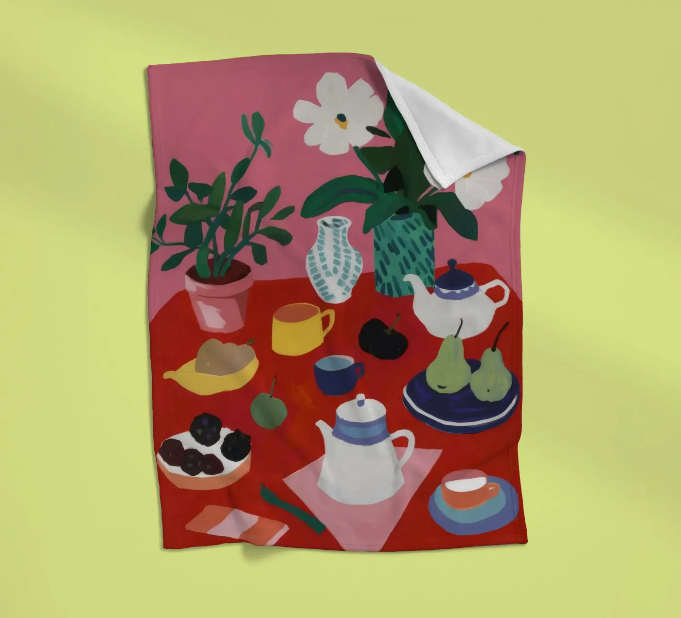 Tea Time Tranquility plaid polaire de Haven Mirage