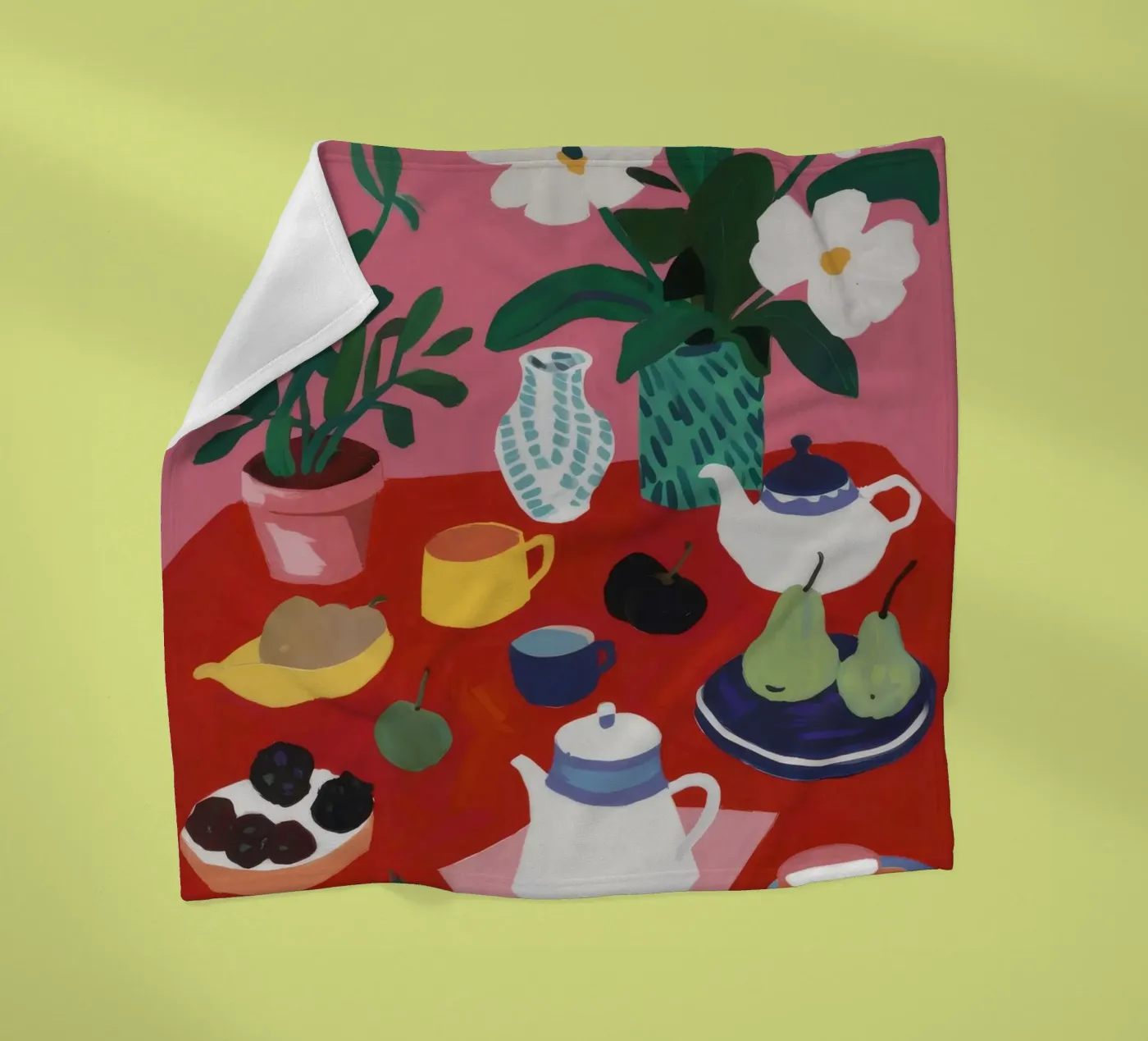 Tea Time Tranquility plaid polaire de Haven Mirage