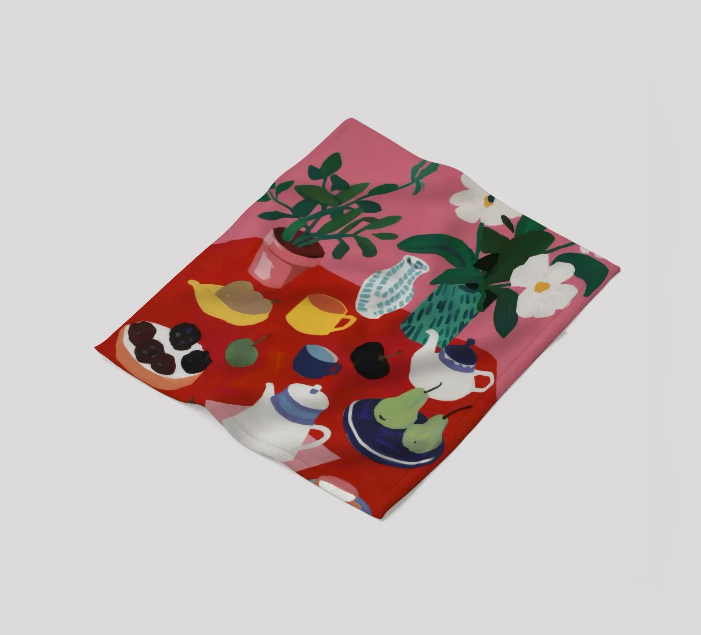 Tea Time Tranquility plaid polaire de Haven Mirage