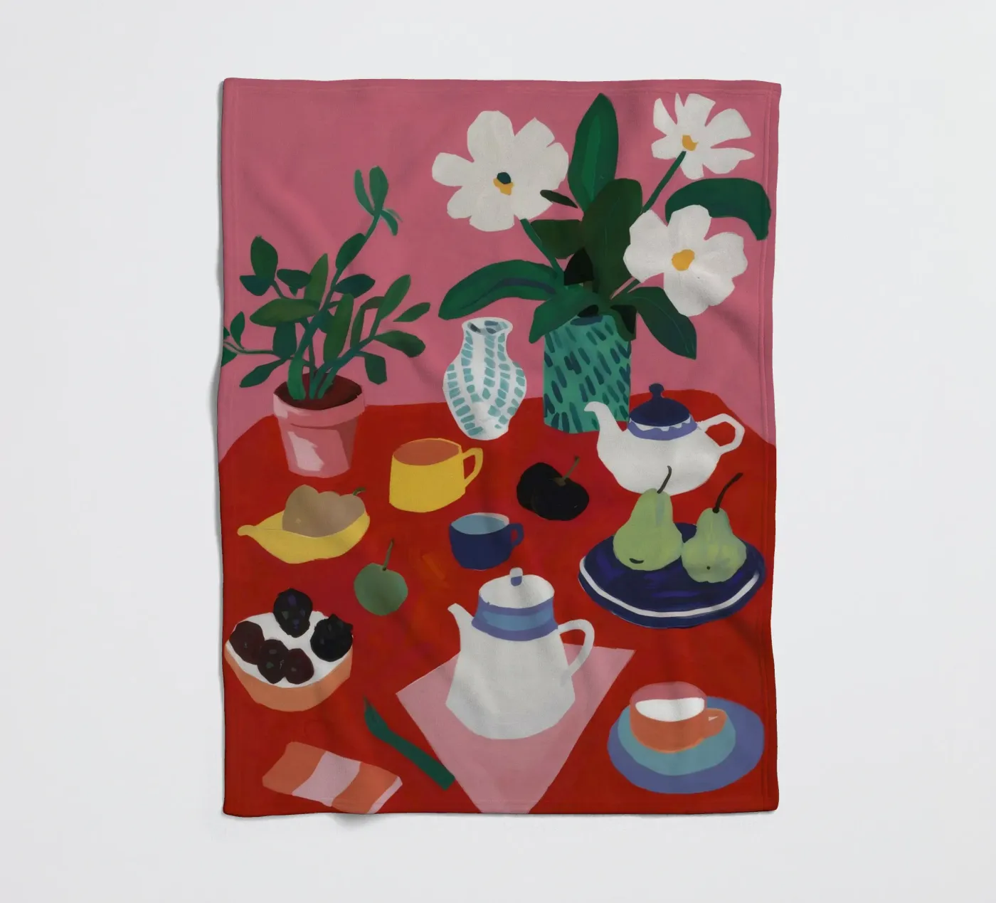 Tea Time Tranquility plaid polaire de Haven Mirage