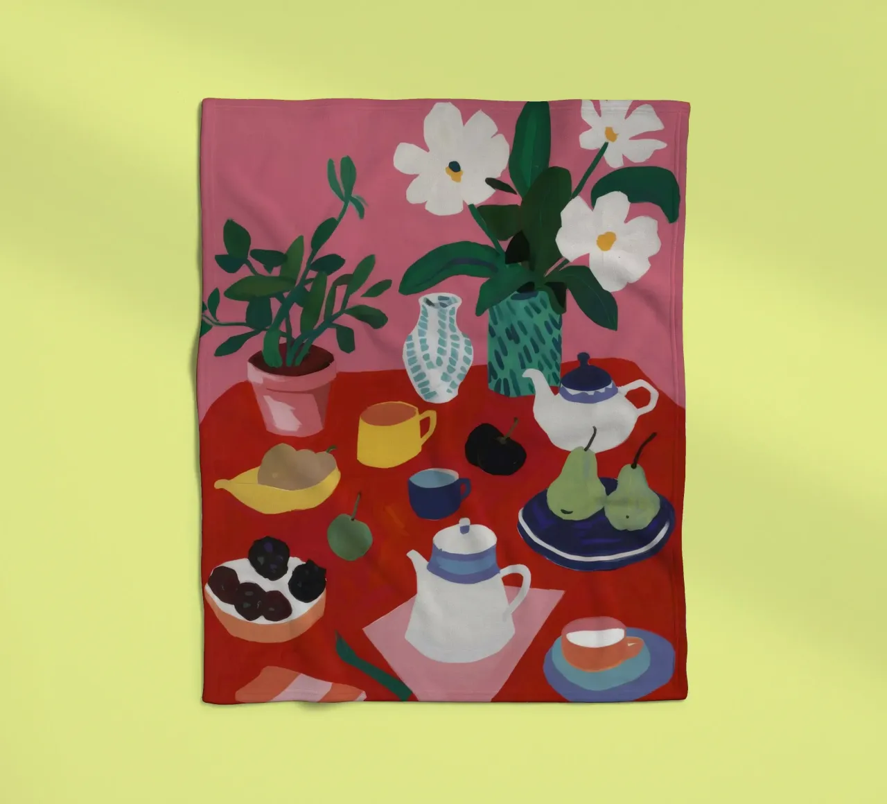 Tea Time Tranquility Fleecedecke von Haven Mirage