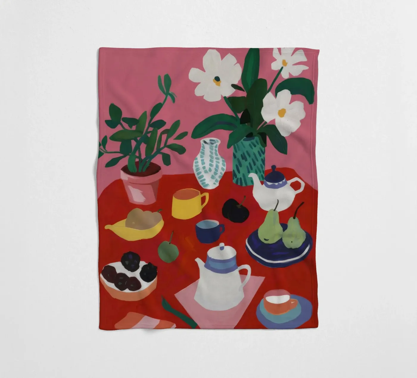 Tea Time Tranquility plaid polaire de Haven Mirage