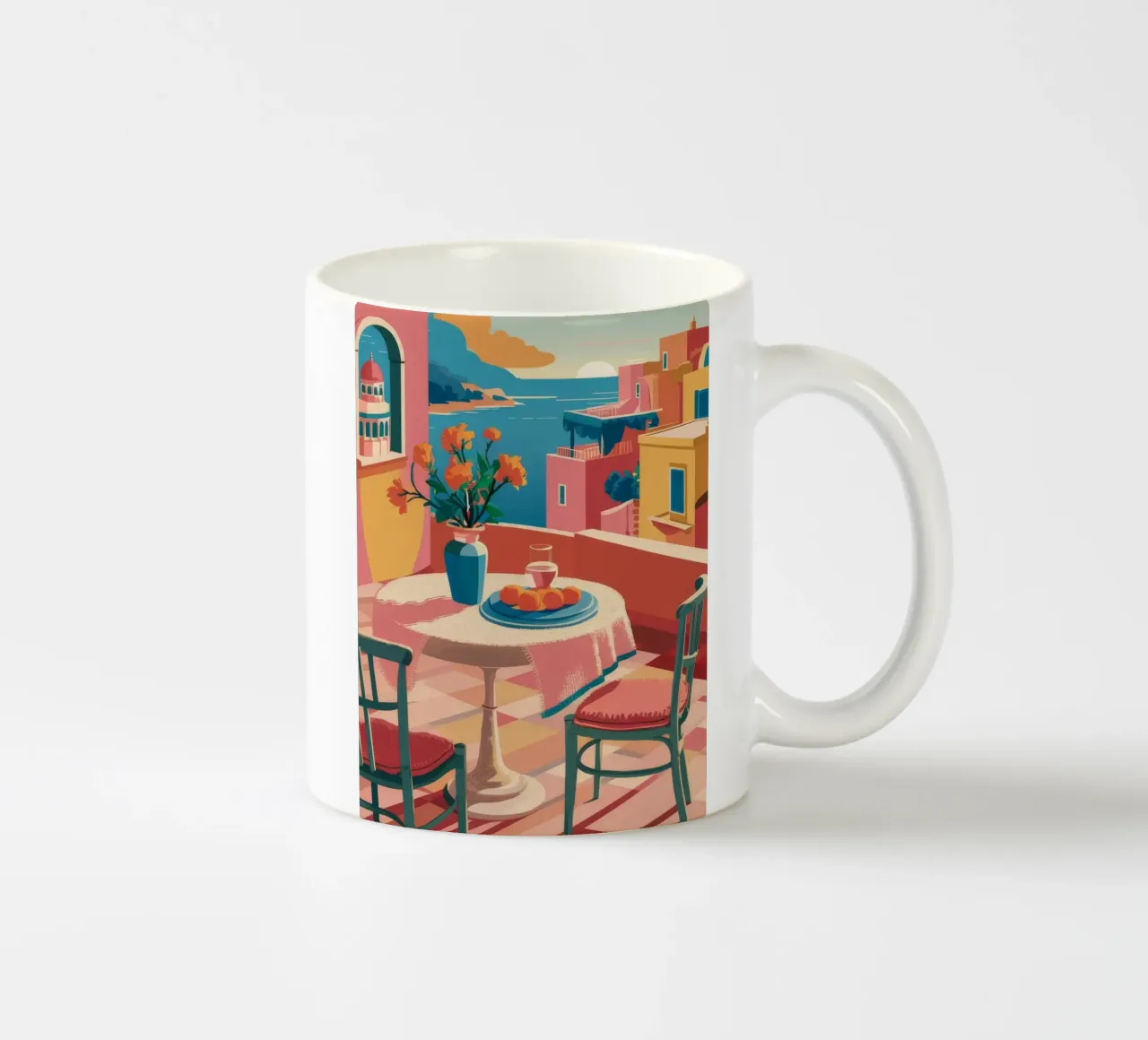 Terrazza Cafe Vista tazza in ceramica da Chroma Haven