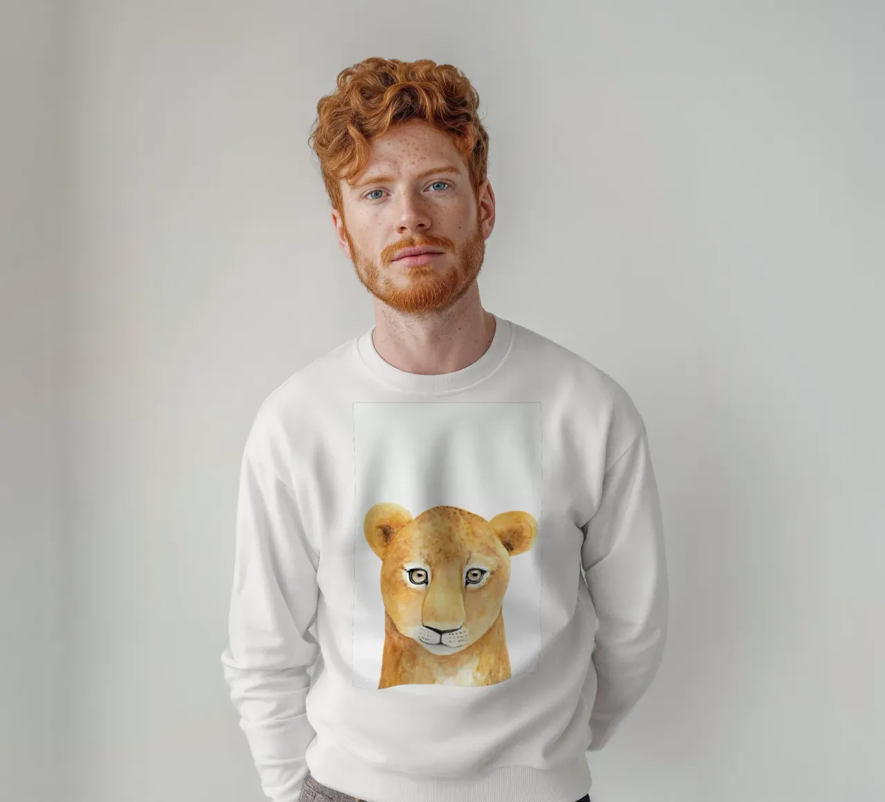 Simba The Lion felpa da Little Flourishes