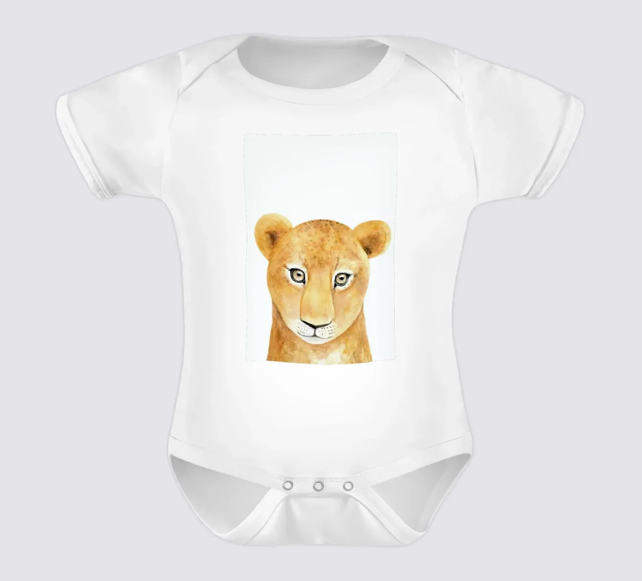 Simba The Lion body neonato maniche corte da Little Flourishes