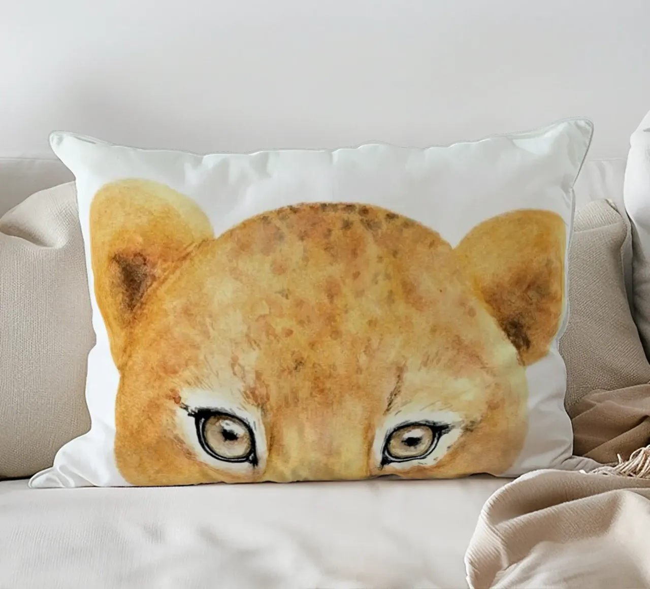 Simba The Lion cuscino da Little Flourishes