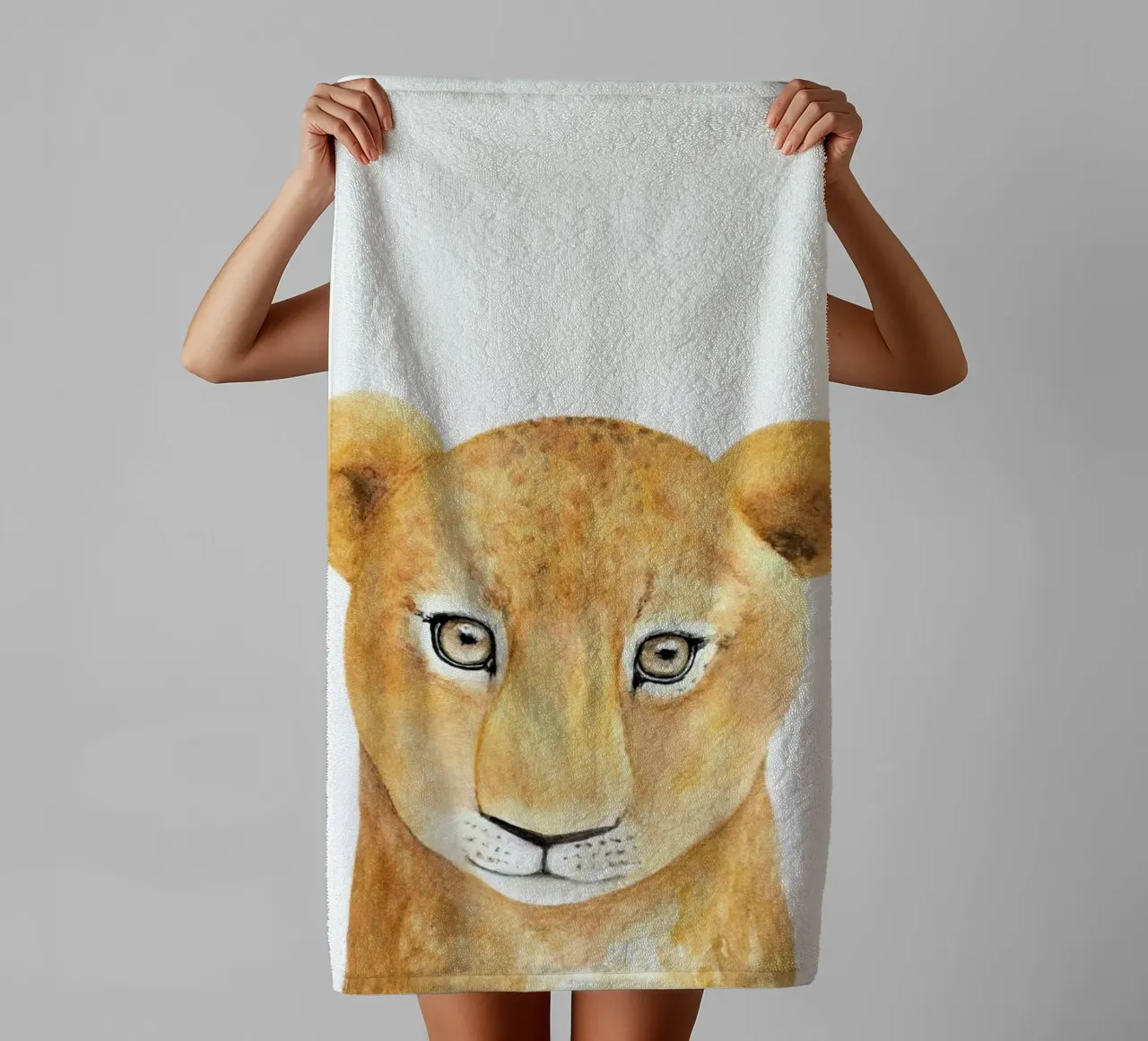 Simba The Lion asciugamano da bagno da Little Flourishes