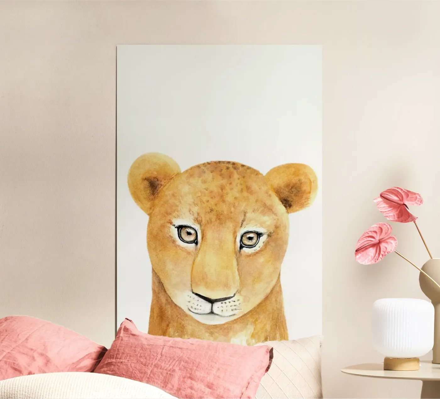 Simba The Lion poster van Little Flourishes