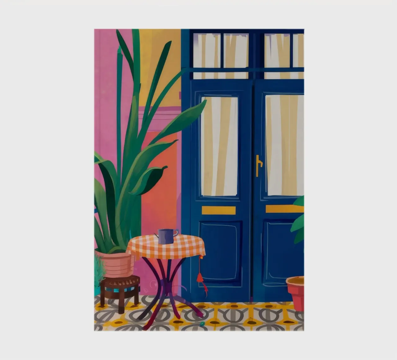 Indigo Doorway Plants notebook by Chroma Haven