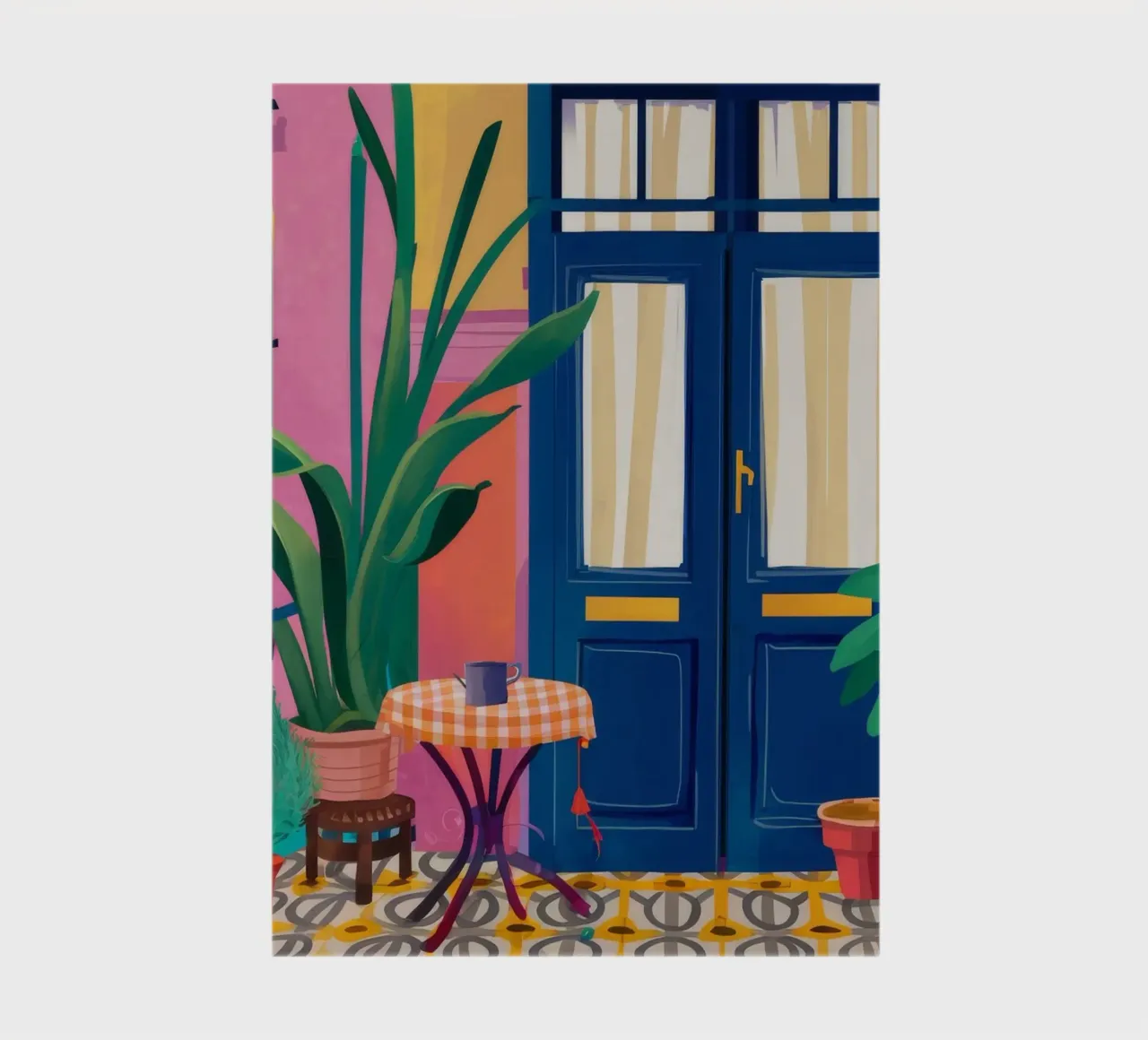 Indigo Doorway Plants notebook by Chroma Haven