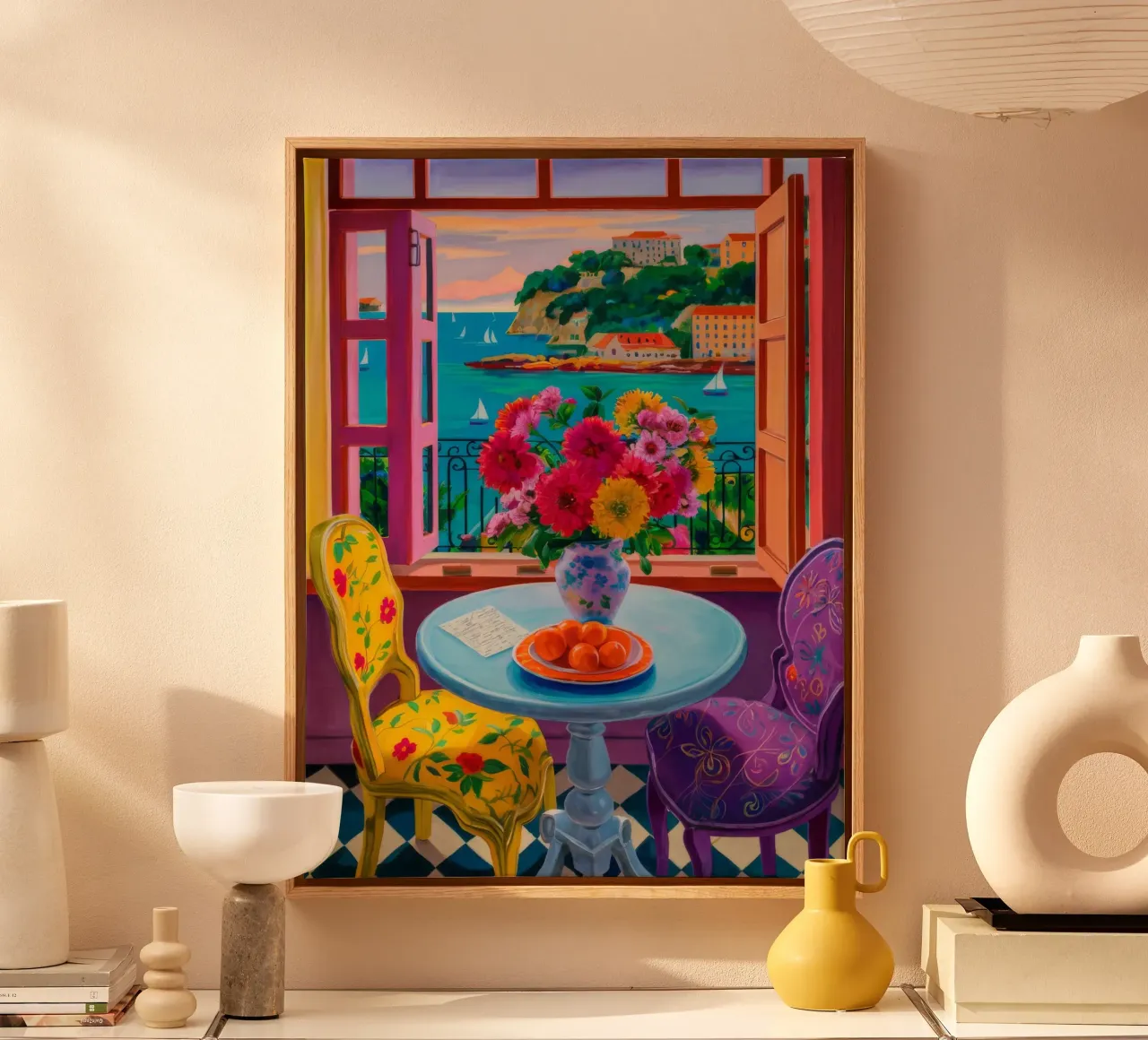Window Feast Warmth canvas by Haven Mirage