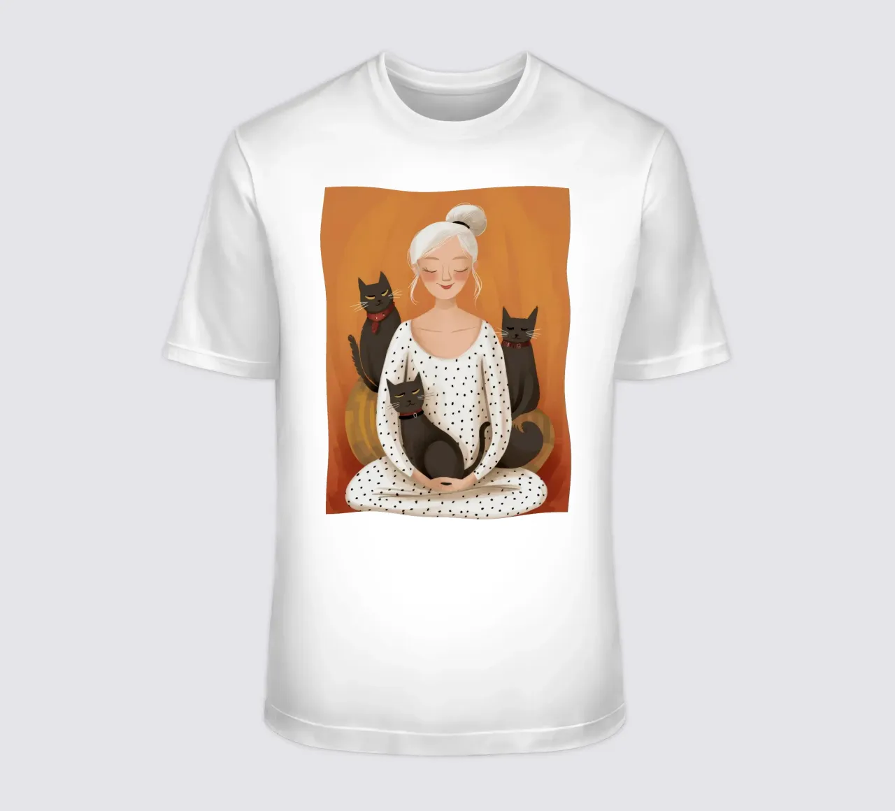 Coccole serene per i gatti t-shirt da Chroma Haven
