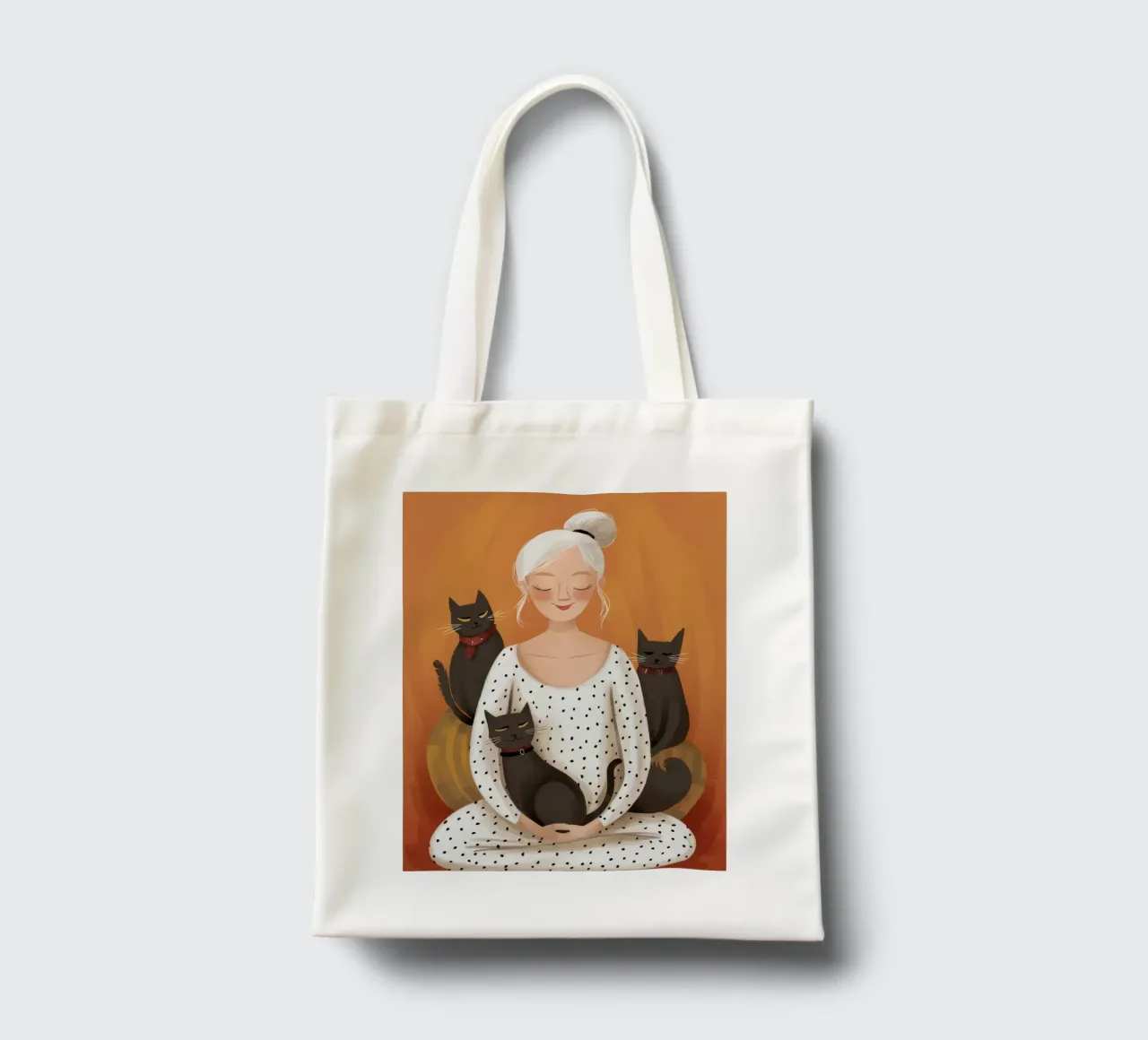 Coccole serene per i gatti borsa in juta da Chroma Haven