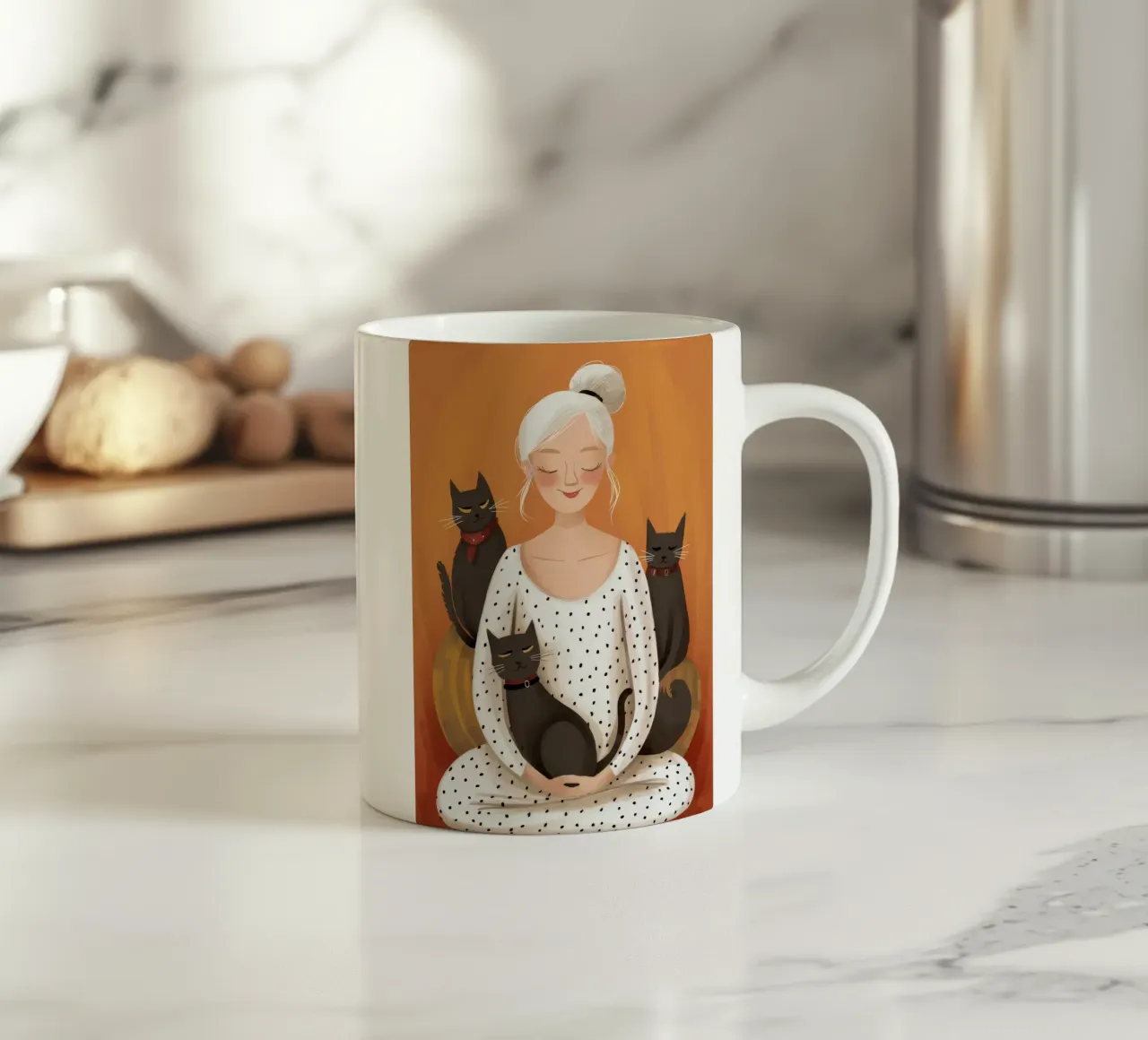 Coccole serene per i gatti tazza in ceramica da Chroma Haven
