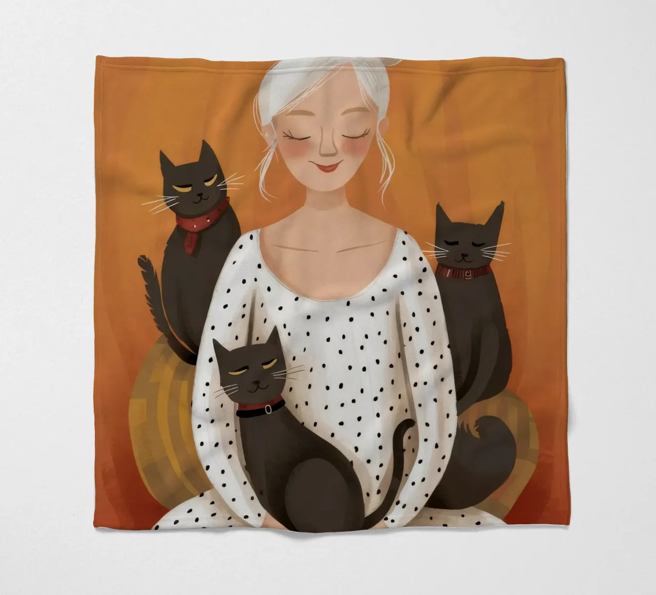 Coccole serene per i gatti coperta in pile da Chroma Haven