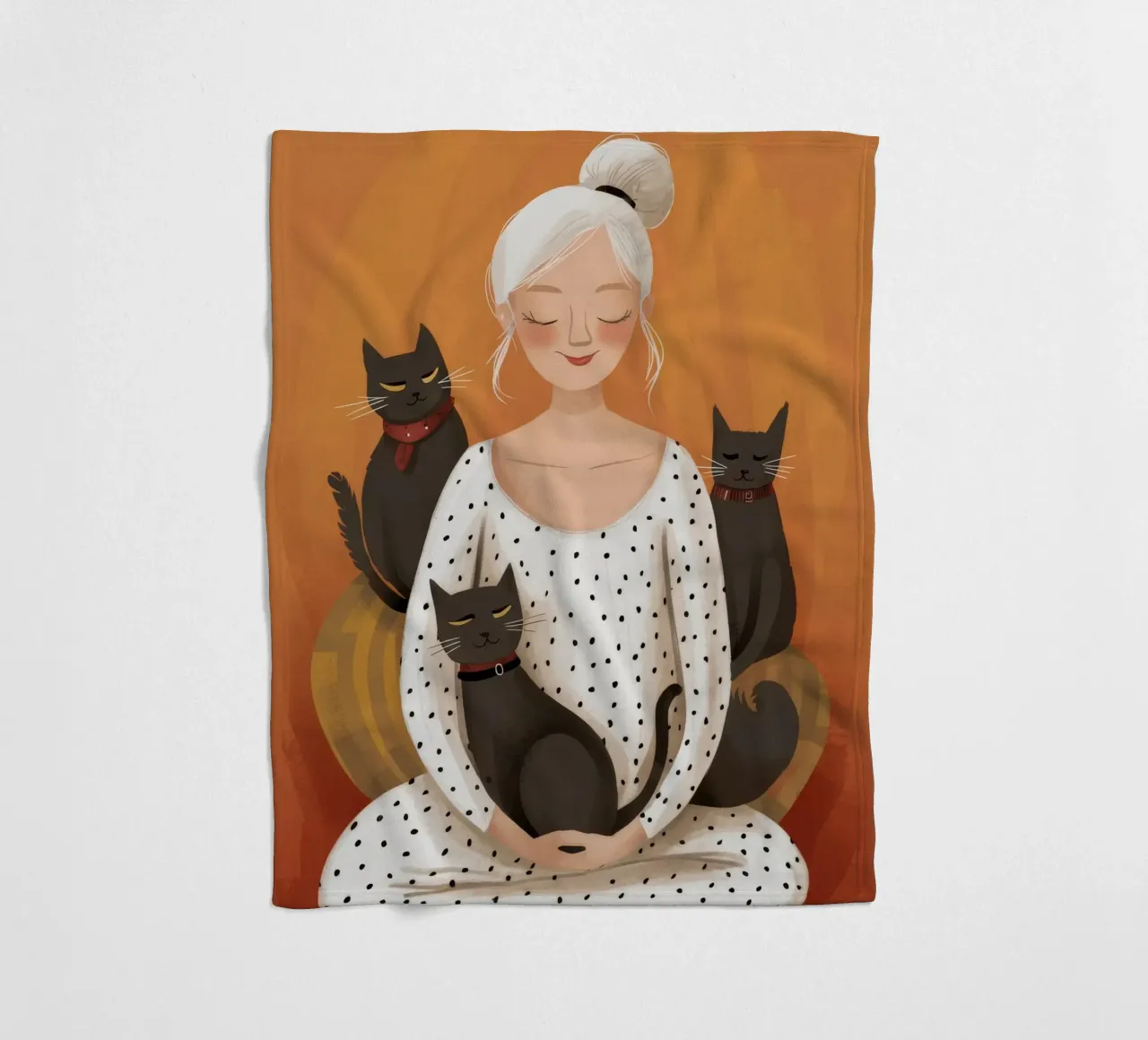 Coccole serene per i gatti coperta in pile da Chroma Haven