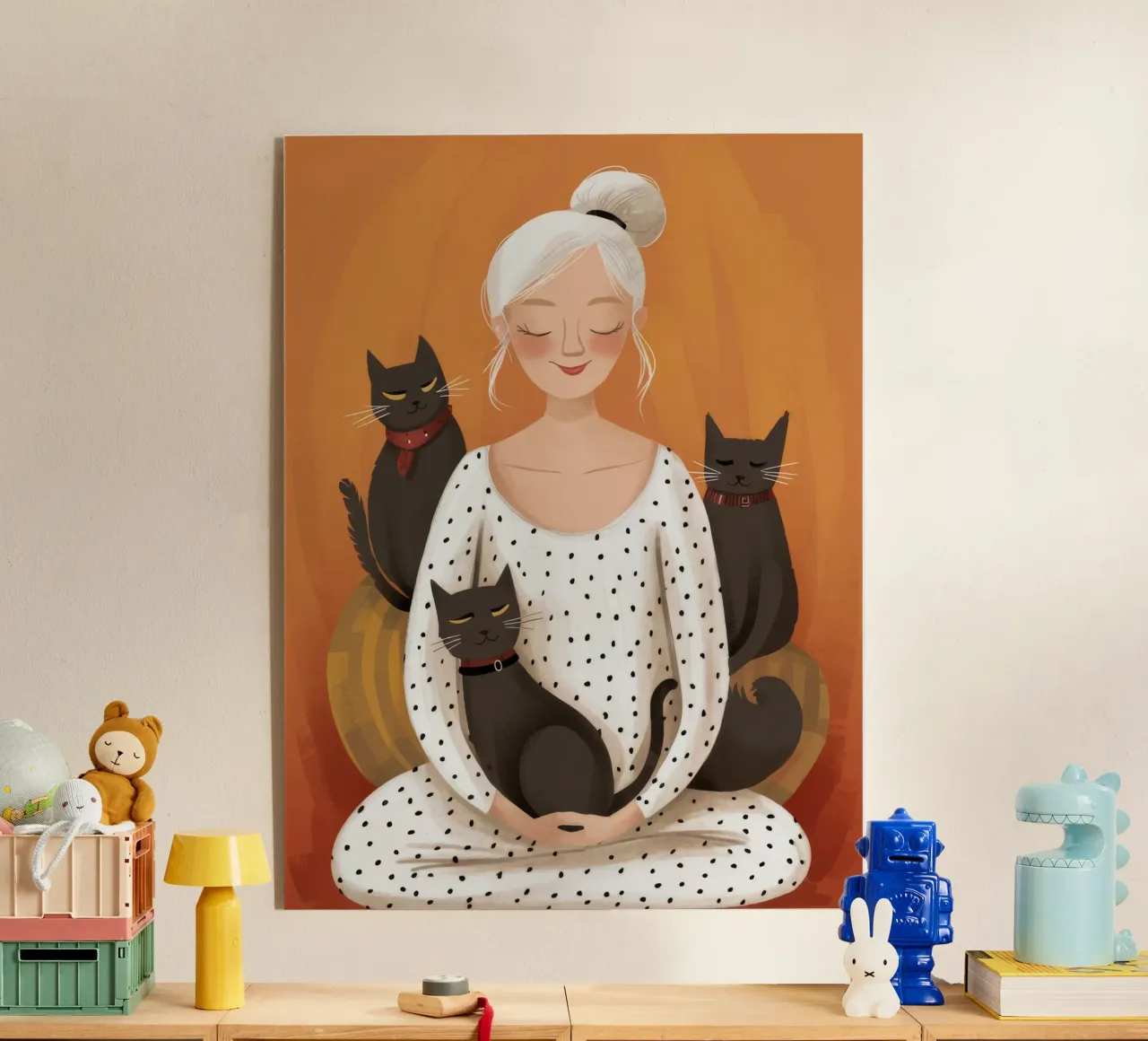 Coccole serene per i gatti plexiglass da Chroma Haven