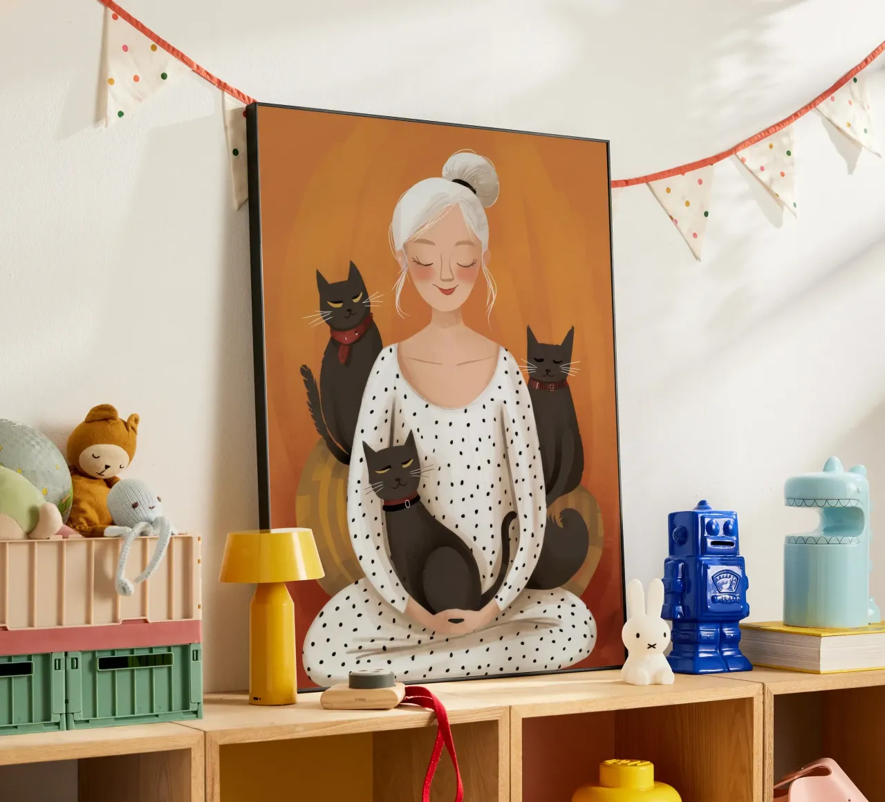 Coccole serene per i gatti alluminio dibond da Chroma Haven