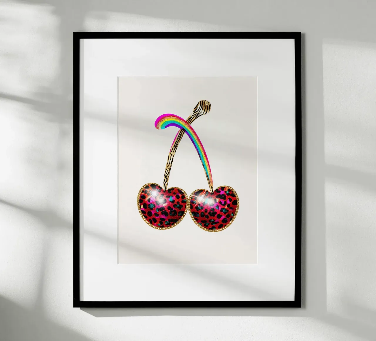 Ciliegie strass con leo carta hahnemühle da Carinaprint