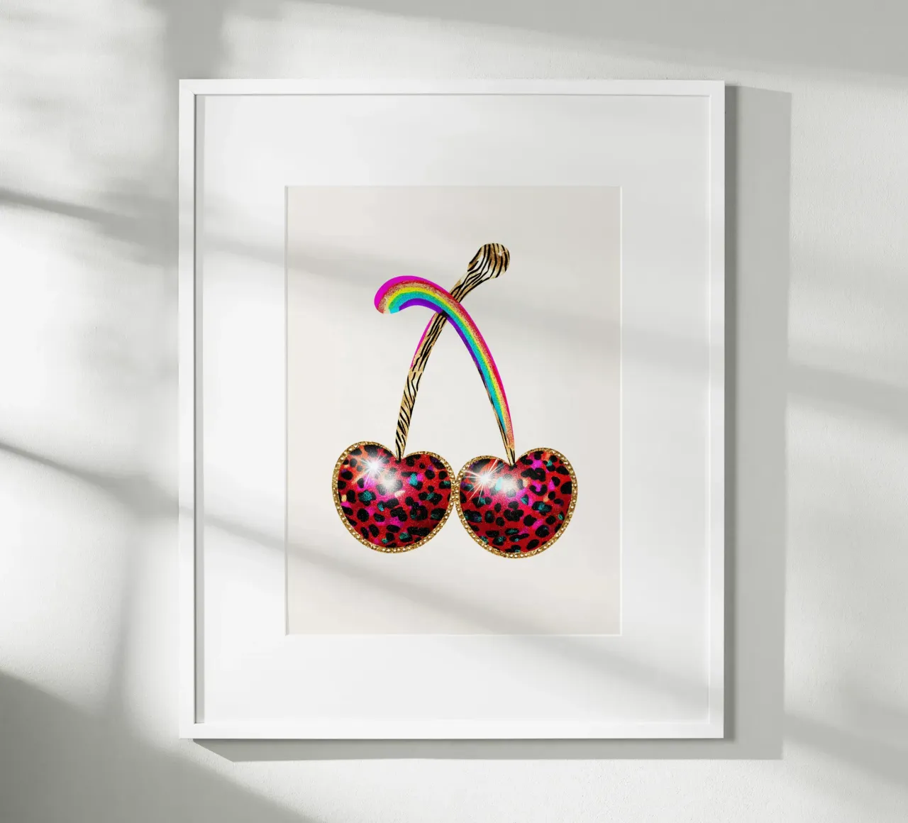 Ciliegie strass con leo carta hahnemühle da Carinaprint