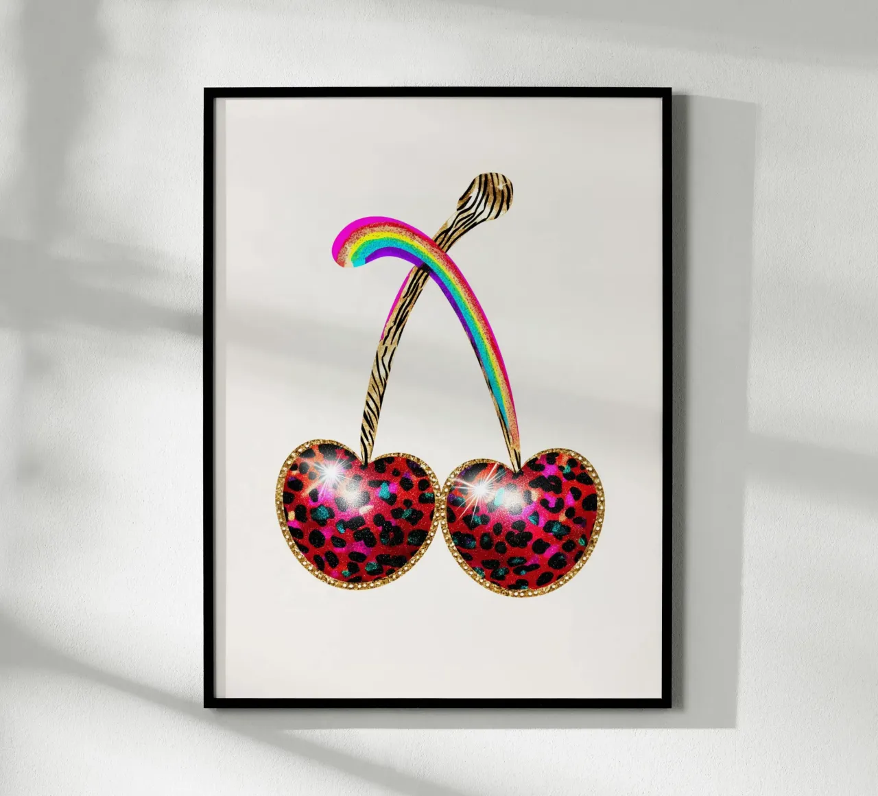 Ciliegie strass con leo carta hahnemühle da Carinaprint