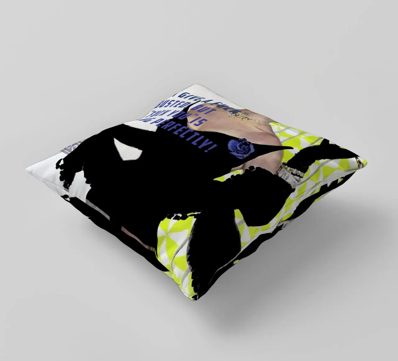 My "I Give A Fuck" Is Busted cuscino da Gallery Print and Art Limited