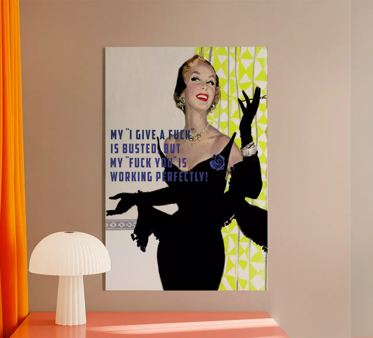 My "I Give A Fuck" Is Busted plexiglass da Gallery Print and Art Limited
