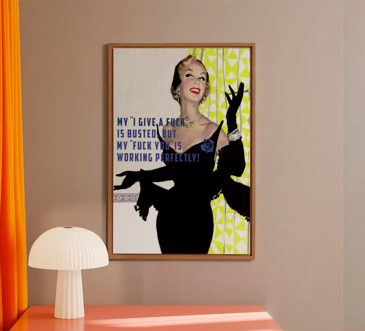 My "I Give A Fuck" Is Busted alluminio dibond da Gallery Print and Art Limited
