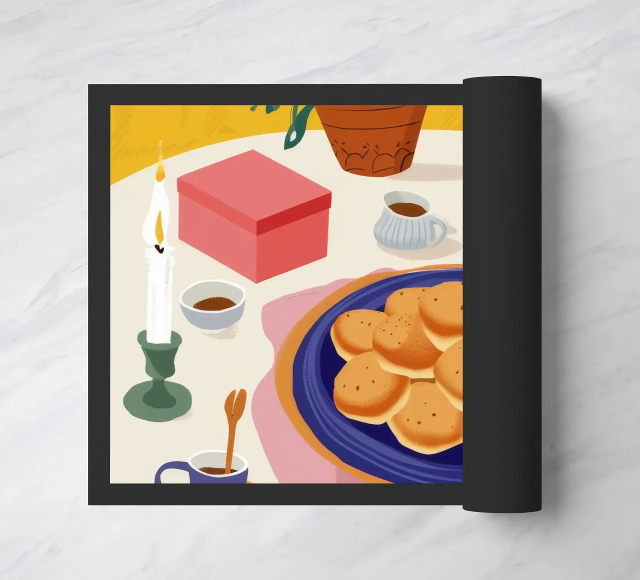 Rituale del caffè mattutino zerbino da Chroma Haven