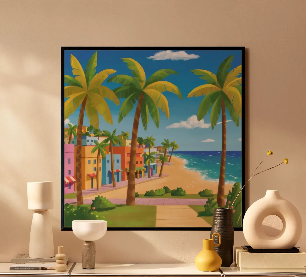 Sentiero di Palm Beach carta hahnemühle da Chroma Haven