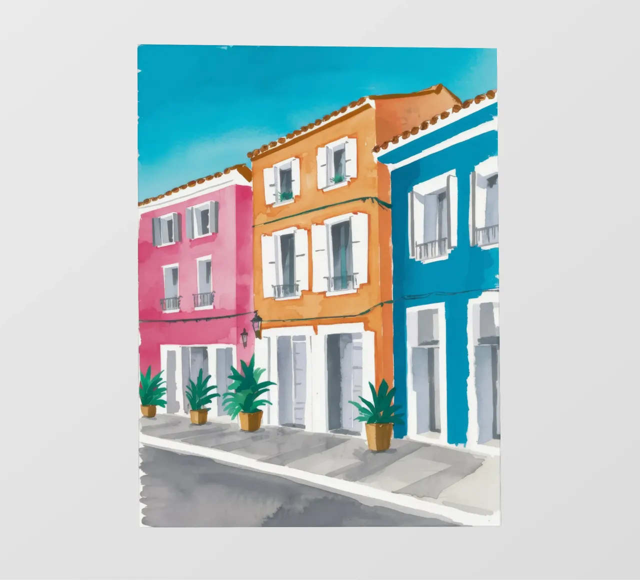 Prospettiva di Azure Street telo in pvc da Chroma Haven