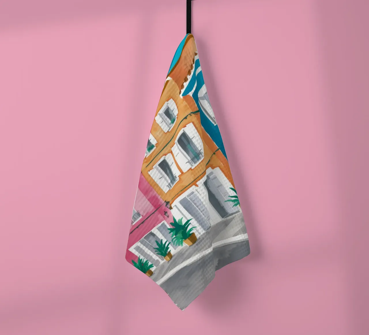 Prospettiva di Azure Street canovaccio da cucina da Chroma Haven