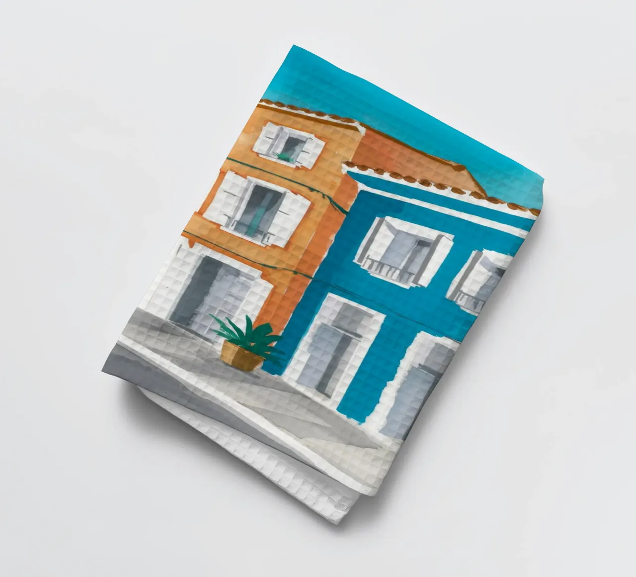 Prospettiva di Azure Street canovaccio da cucina da Chroma Haven