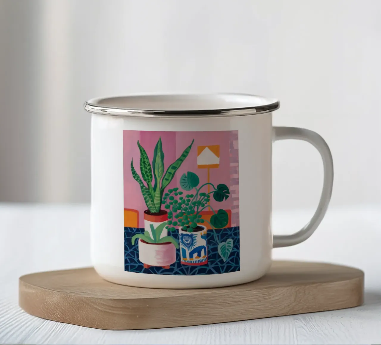 Amici delle piante in vaso tazza in smalto da Paez Harmony