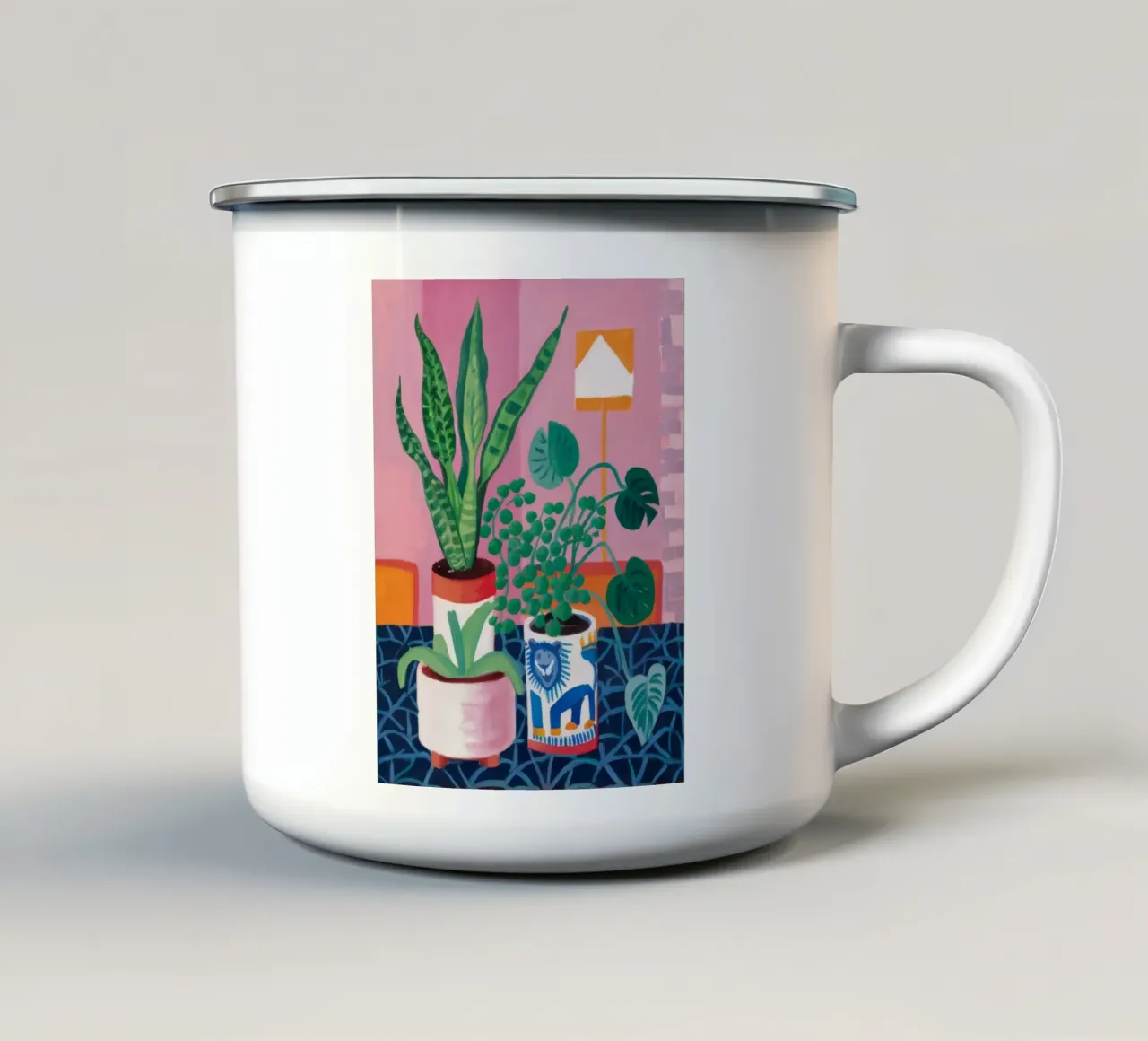 Amici delle piante in vaso tazza in smalto da Paez Harmony