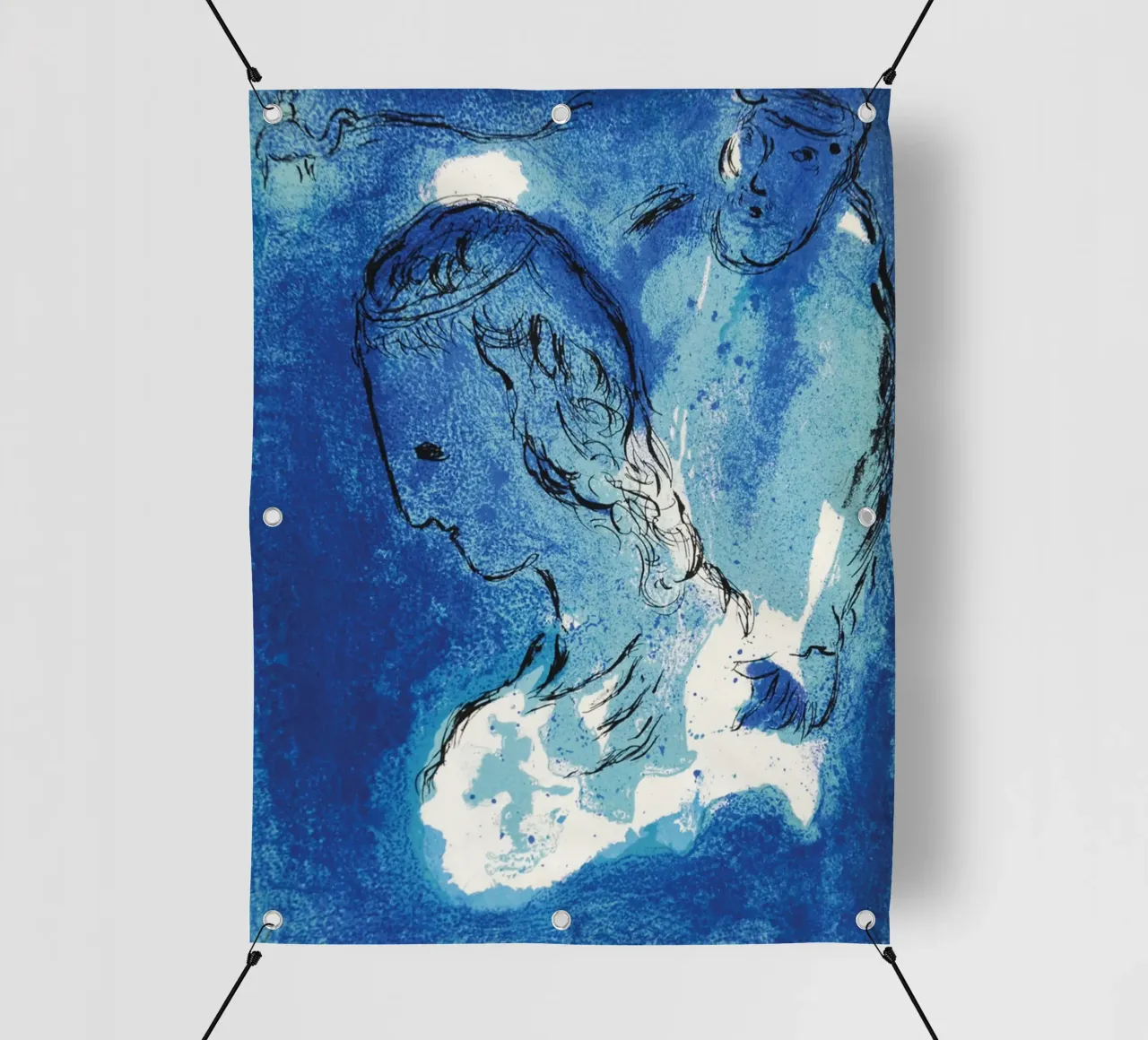 Abramo e Sara di Marc Chagall Bibbia telo in pvc da MC Exhebition
