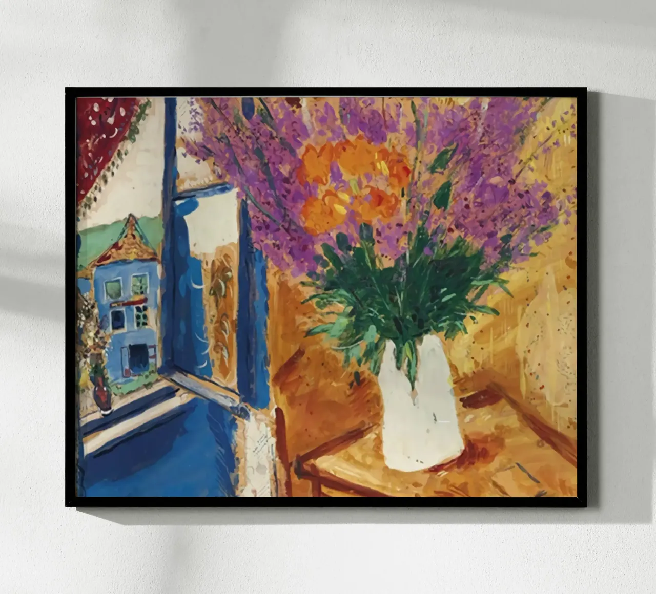 Fiore 11 di Marc Chagall da parete poster con telaio in legno da MC Exhebition