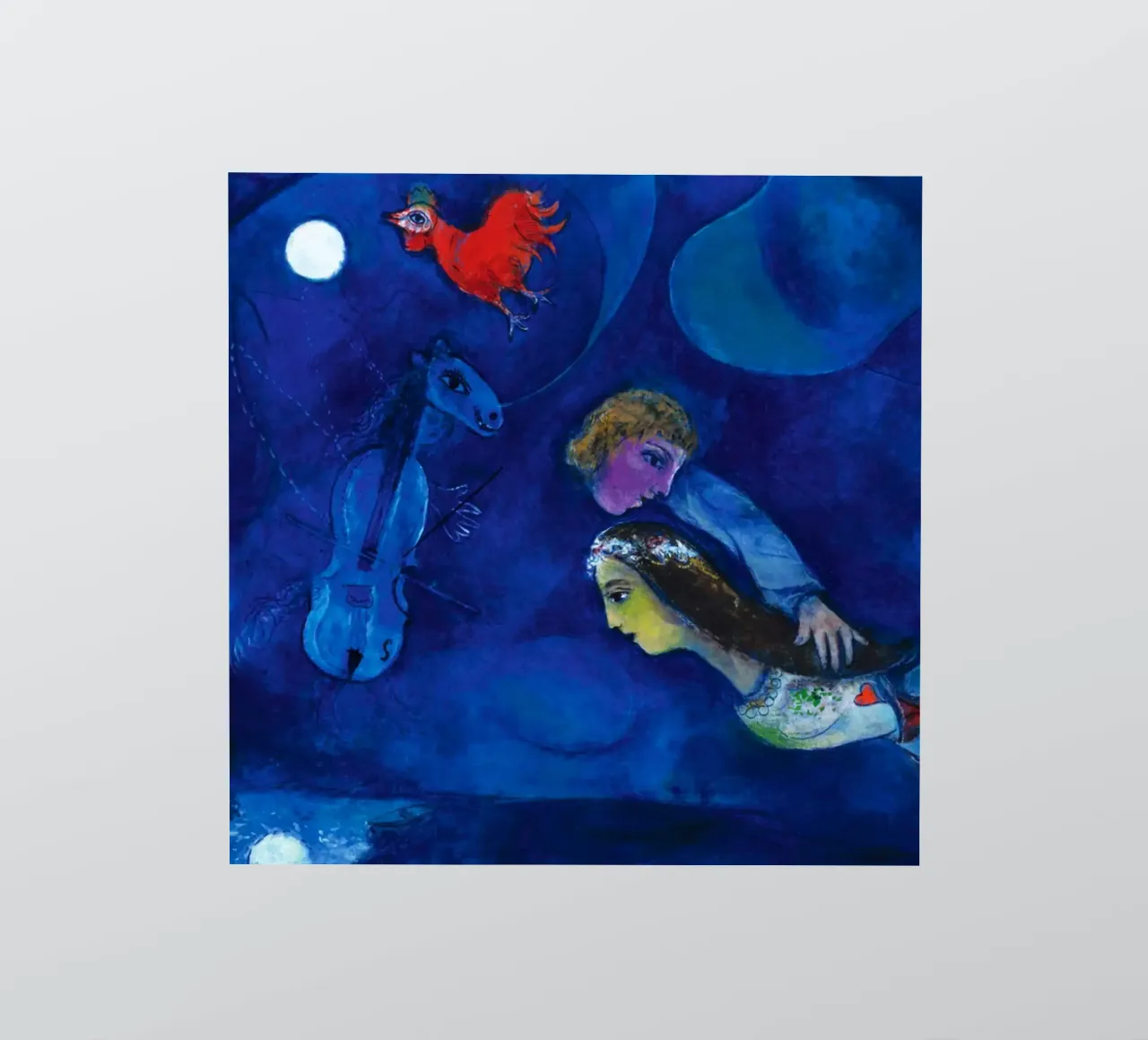 marc chagall -CoqВ rougeВ dansВ laВ nuit adesivo da MC Exhebition