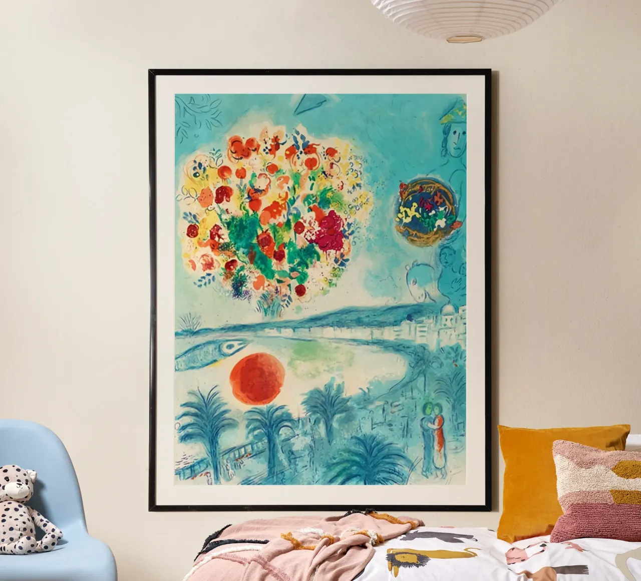 Fiore e sole di Marc Chagall carta hahnemühle da MC Exhebition