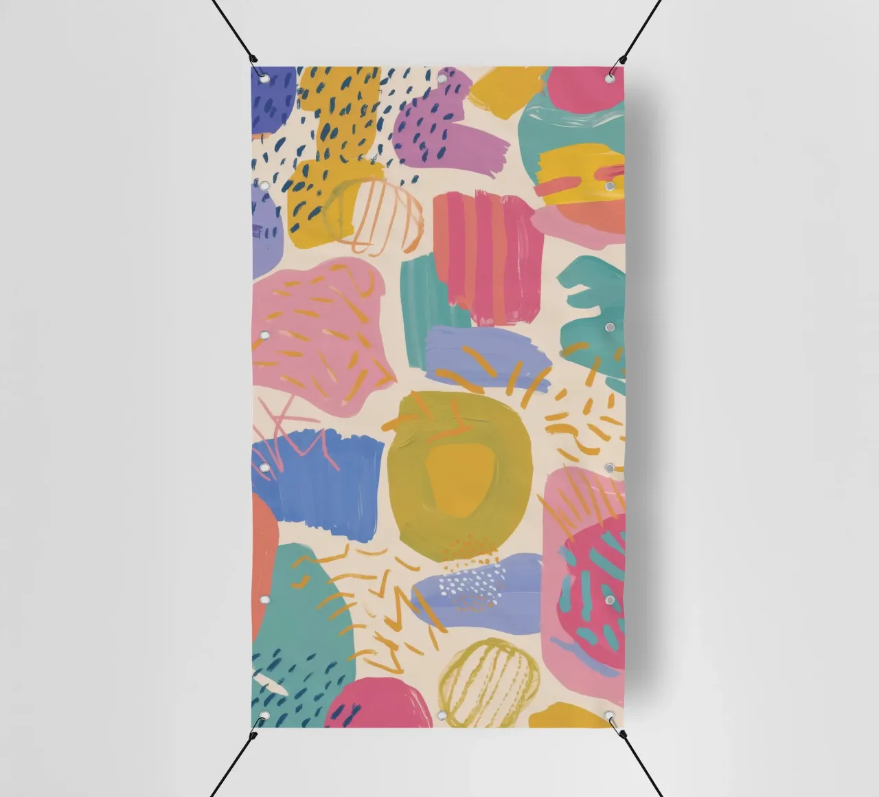 Gioco di forme pastello telo in pvc da Chroma Haven