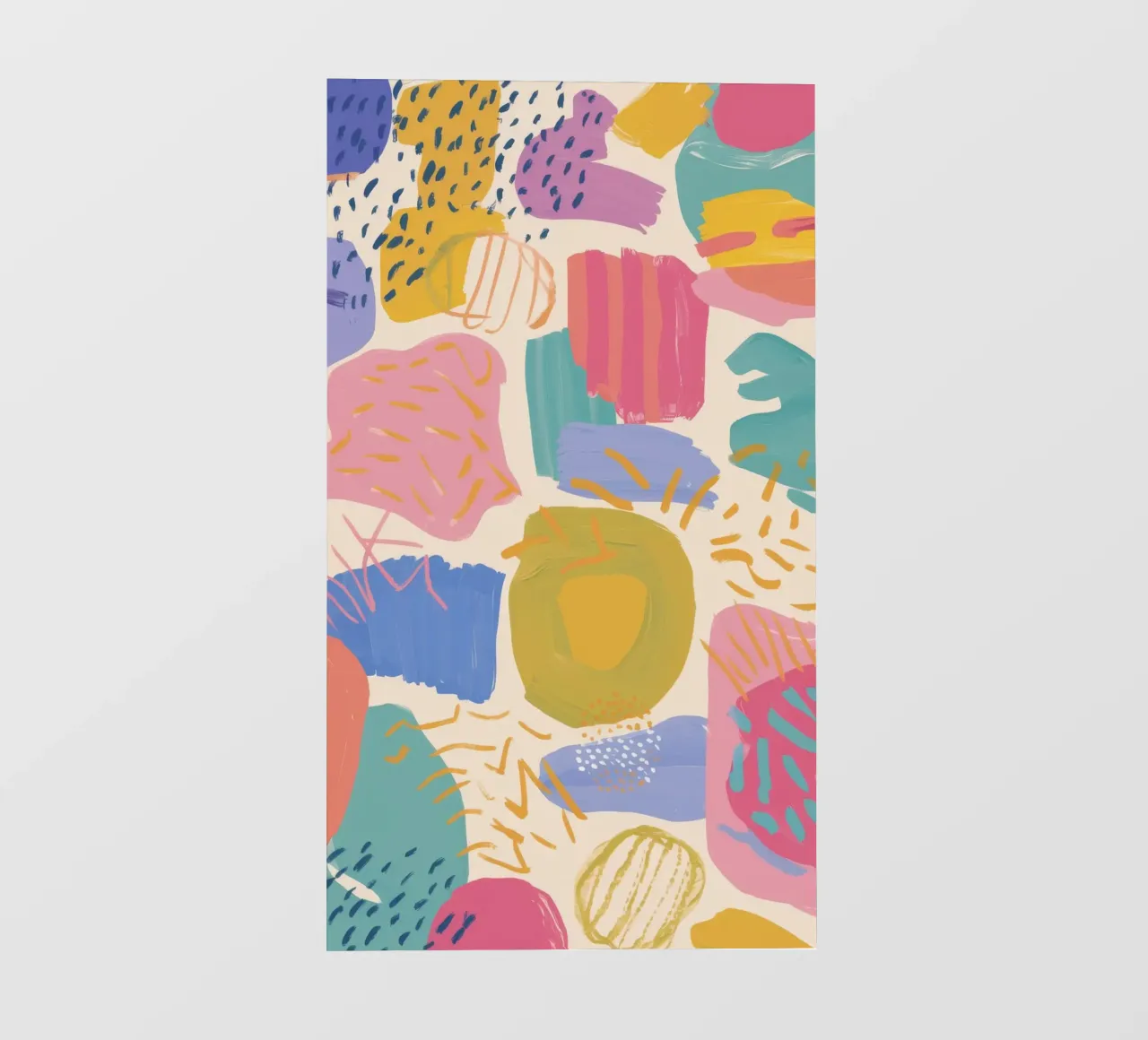 Gioco di forme pastello telo in pvc da Chroma Haven