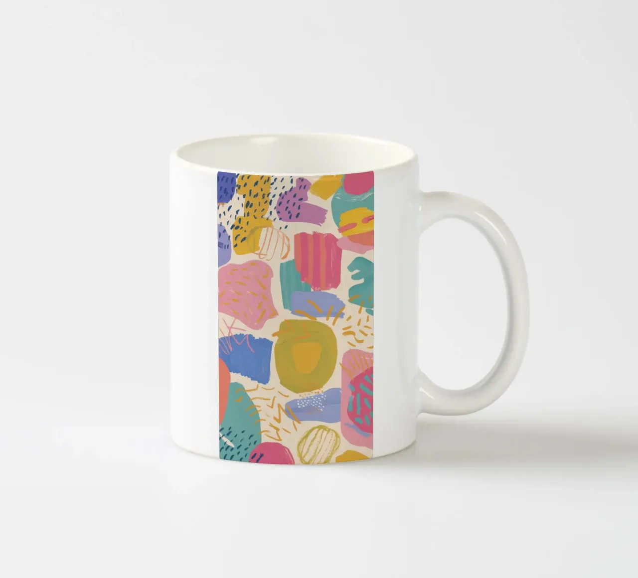 Gioco di forme pastello tazza in ceramica da Chroma Haven