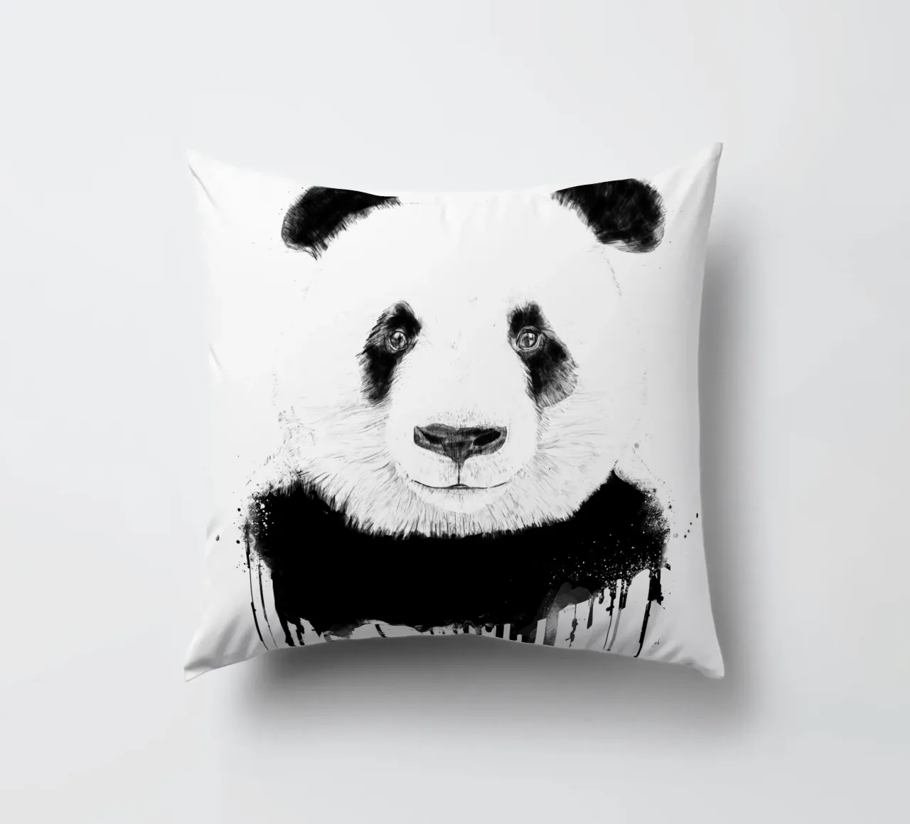 Graffiti Panda cuscino da Balazs Solti