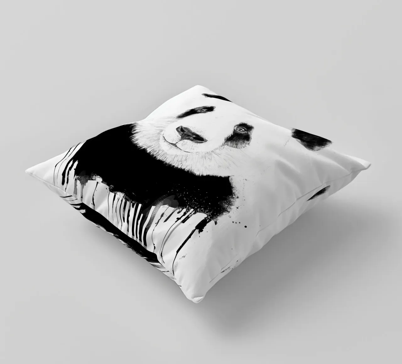 Graffiti Panda cuscino da Balazs Solti