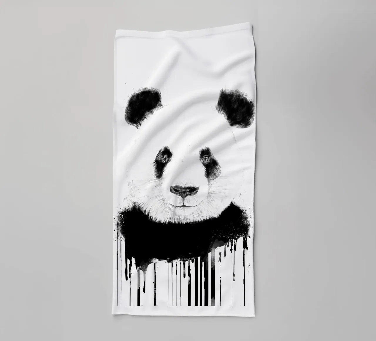 Graffiti Panda asciugamano da bagno da Balazs Solti