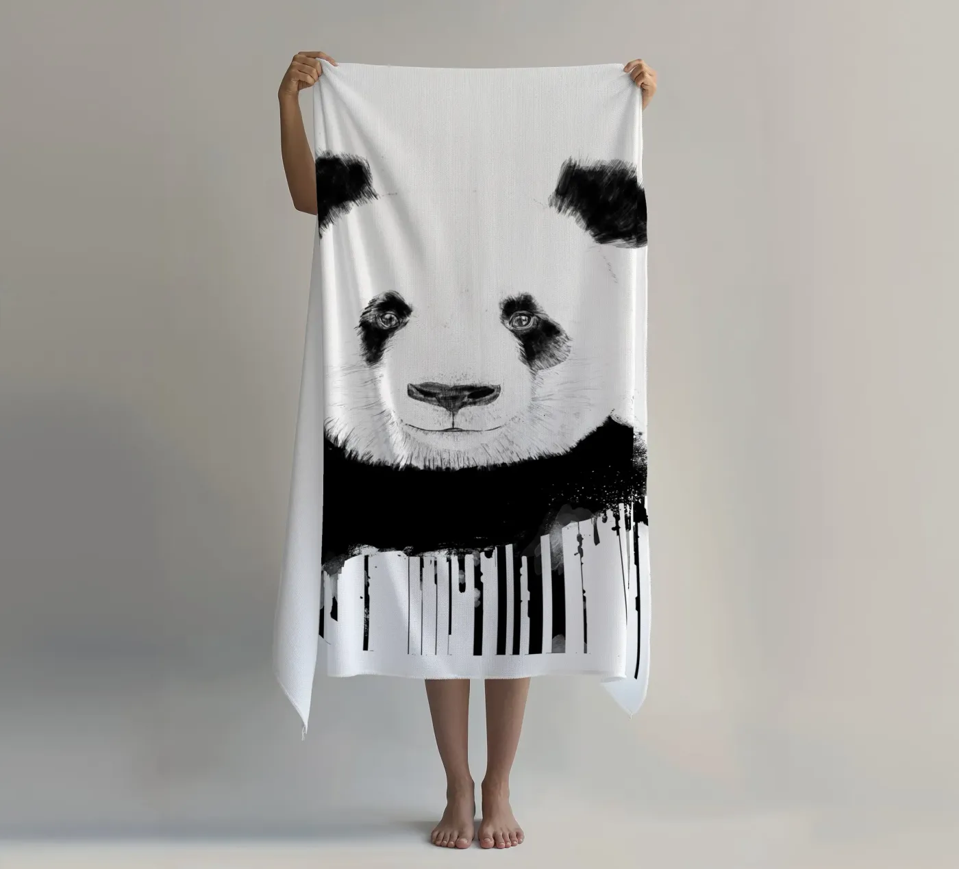 Graffiti Panda telo mare da Balazs Solti